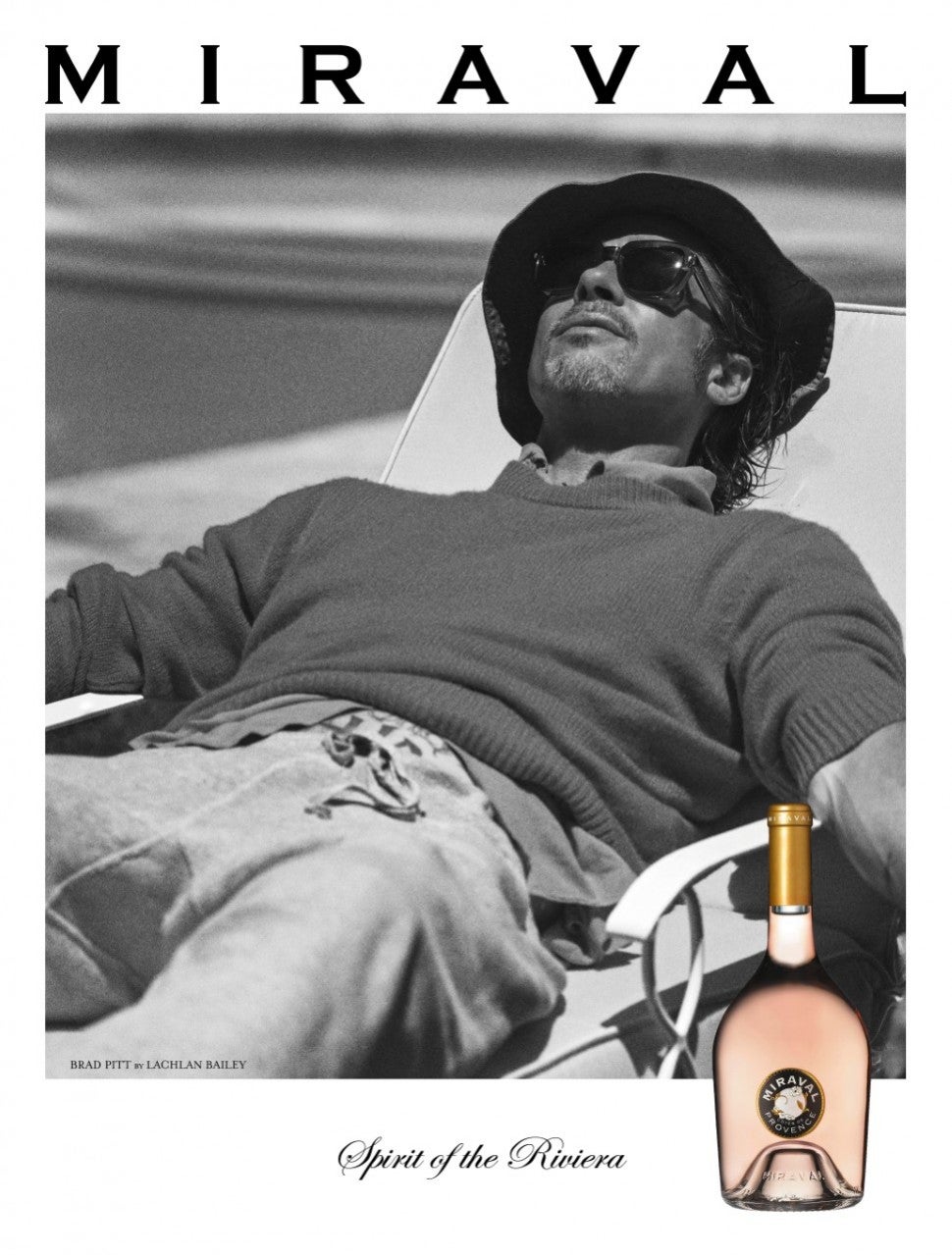 Brad Pitt Is the Face of Rosé Wine in New Ad Campaign I Know All News